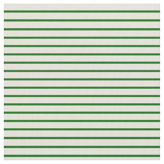 Tissu Lignes beige et vert foncé (Fermer)