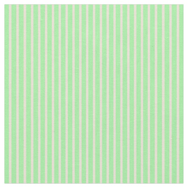 Tissu Lignes Bisque et Vert (Fermer)
