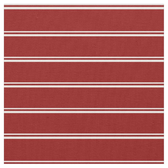 Tissu Lignes blanches et rouges foncées (Fermer)