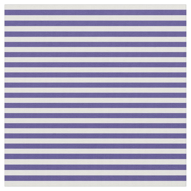 Tissu Lignes bleu ardoise foncée et crème à la menthe (Fermer)