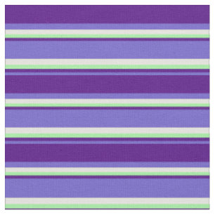 Tissu Lignes bleu ardoise, Indigo, vert et jaune clair