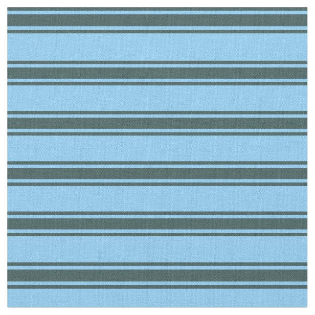 Tissu Lignes bleu ciel clair et gris ardoise foncé (Fermer)