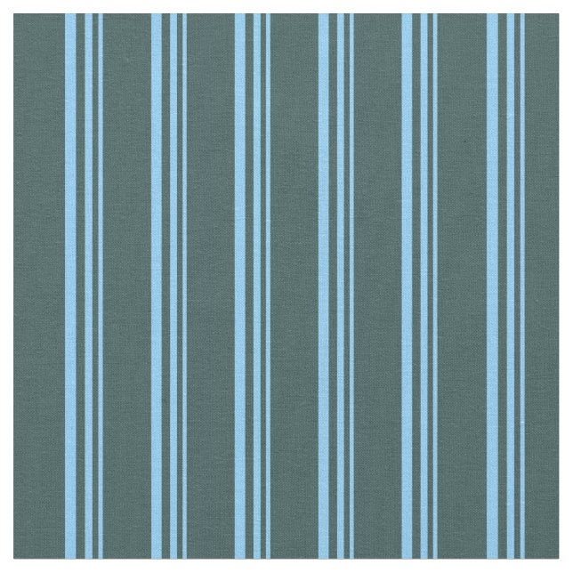 Tissu Lignes bleu ciel clair et gris ardoise foncé (Fermer)