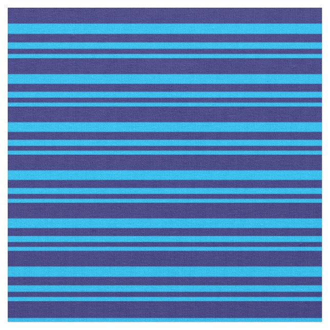 Tissu Lignes bleu ciel profond et bleu nuit (Fermer)