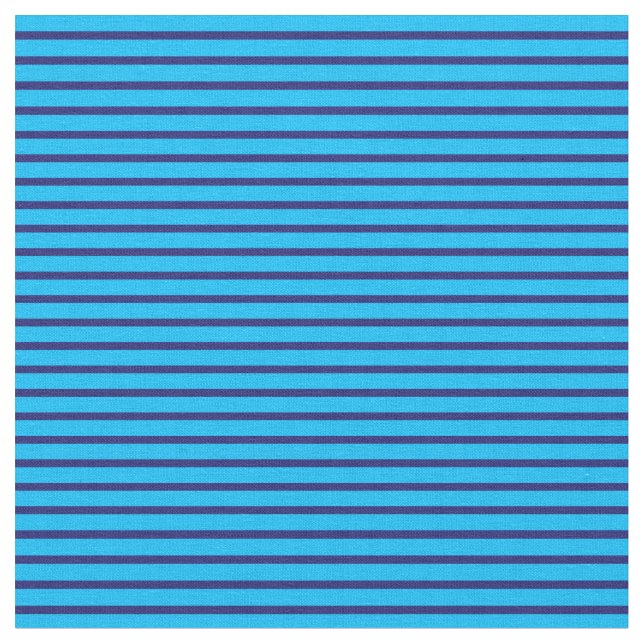Tissu Lignes bleu ciel profond et bleu nuit (Fermer)