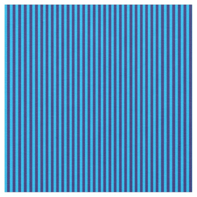 Tissu Lignes bleu ciel profond et bleu nuit (Fermer)
