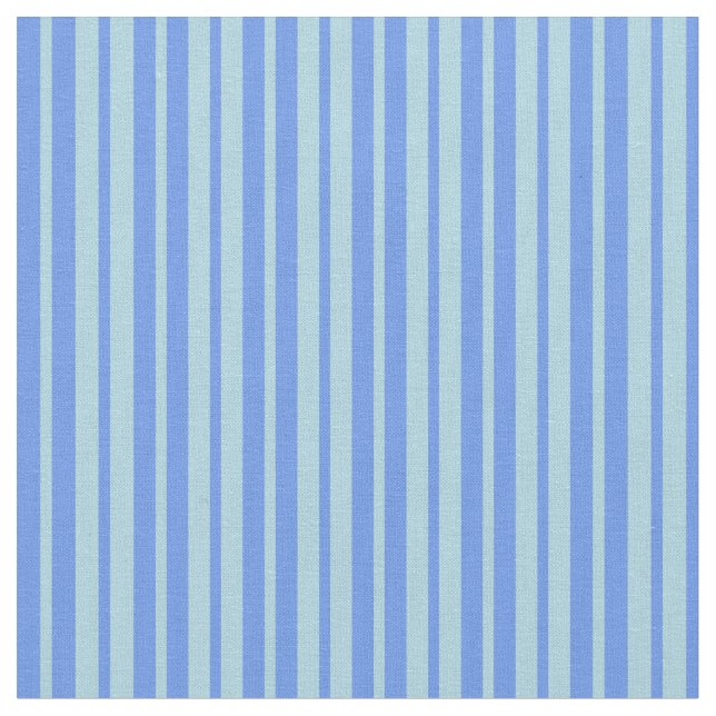 Tissu Lignes bleu clair et bleu Cornflower (Fermer)