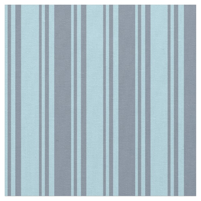 Tissu Lignes bleu clair et gris ardoise clair (Fermer)