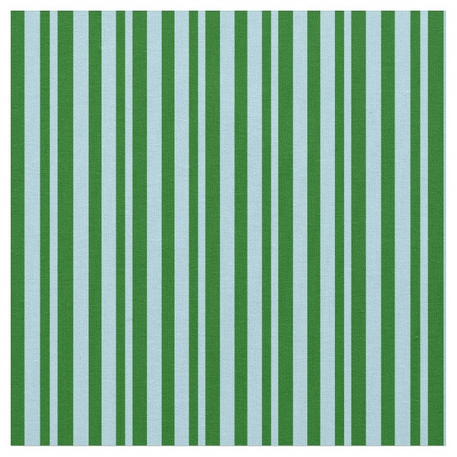 Tissu Lignes bleu clair et vert foncé (Fermer)