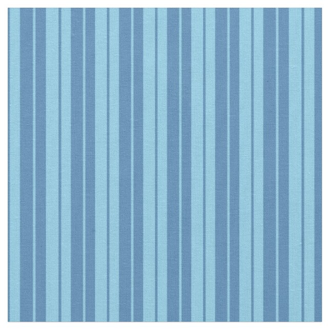 Tissu Lignes bleu et bleu ciel Motif (Fermer)