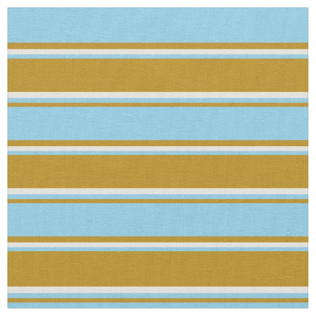 Tissu Lignes bleu foncé, bleu ciel et beige (Fermer)