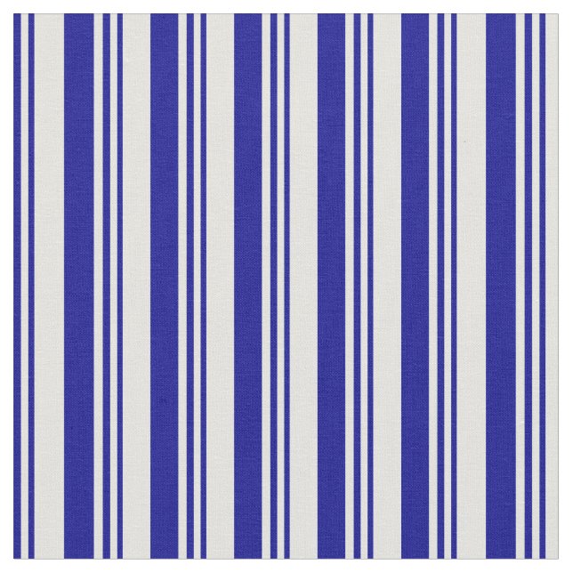 Tissu Lignes bleu foncé et bleu clair cyan (Fermer)