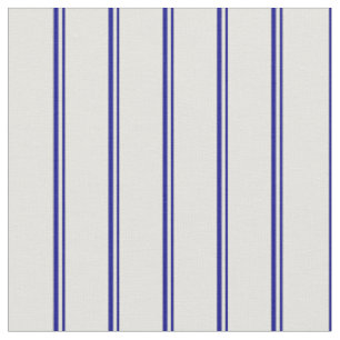 Tissu Lignes bleu foncé et jaune clair