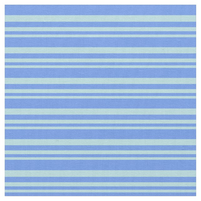 Tissu Lignes bleu poudre et bleu fleur (Fermer)
