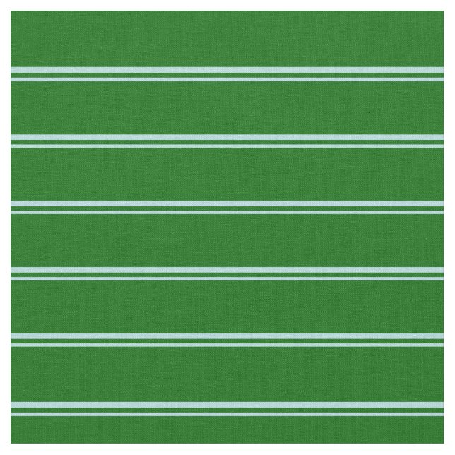Tissu Lignes bleu poudre et vert foncé (Fermer)