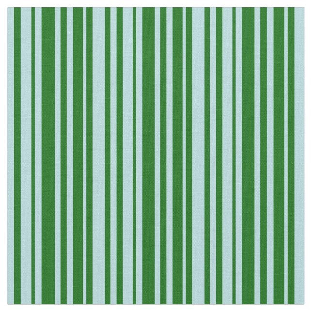 Tissu Lignes bleu poudre et vert foncé (Fermer)