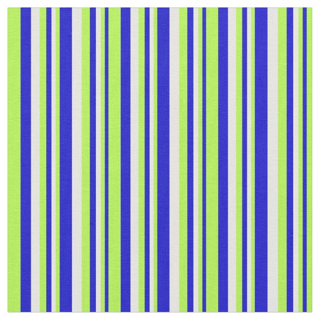 Tissu Lignes bleu, vert clair et blanc (Fermer)