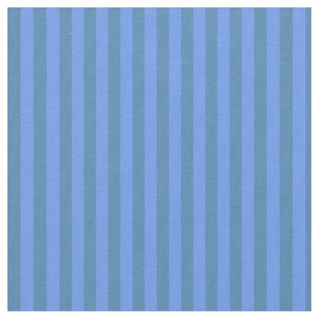 Tissu Lignes bleues et bleues de Cornflower (Fermer)