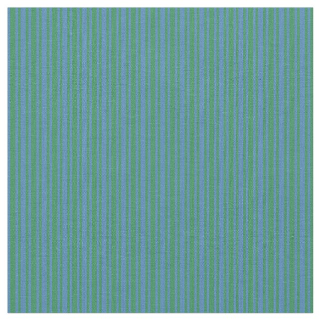 Tissu Lignes bleues et vert mer (Fermer)