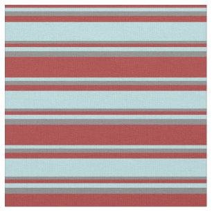 Tissu Lignes Brown, bleu poudreux et gris