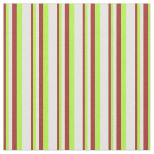 Tissu Lignes Brown, vert clair et crème à la menthe
