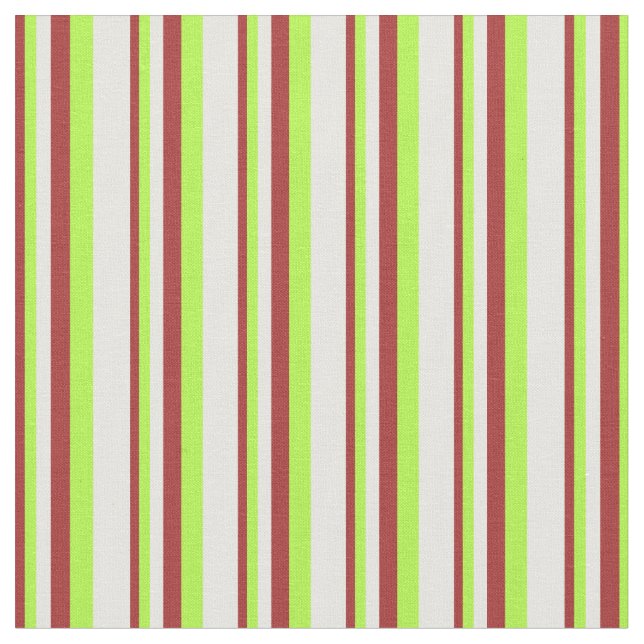 Tissu Lignes Brown, vert clair et crème à la menthe (Fermer)
