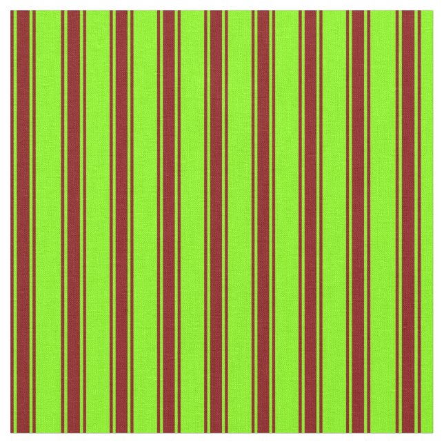 Tissu Lignes Chartreuse et Maroon (Fermer)