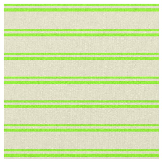 Tissu Lignes Chartreuse & Pale Goldenrod (Fermer)