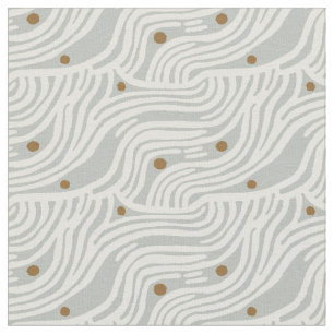 Tissu lignes côtières bleu sauge minimaliste terreux