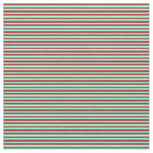 Tissu Lignes couleur Brown & Aquamarine
