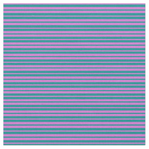 Tissu Lignes couleur orchidée et cyan foncé