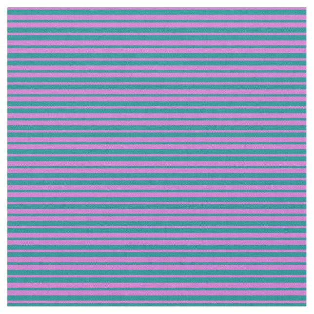 Tissu Lignes couleur orchidée et cyan foncé (Fermer)