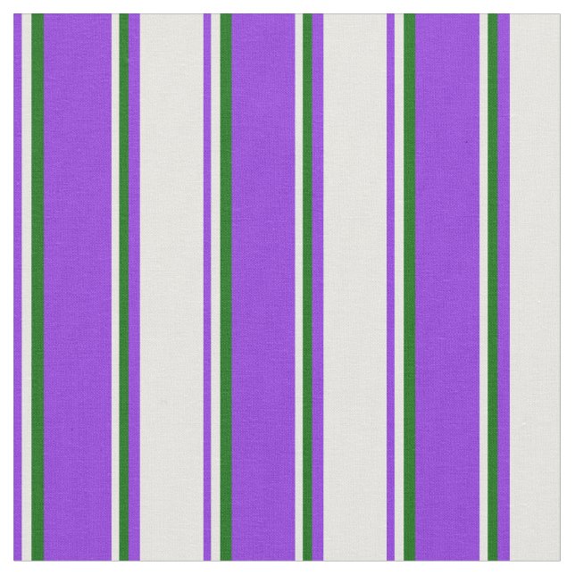 Tissu Lignes couleur pourpre, crème à la menthe et vert  (Fermer)