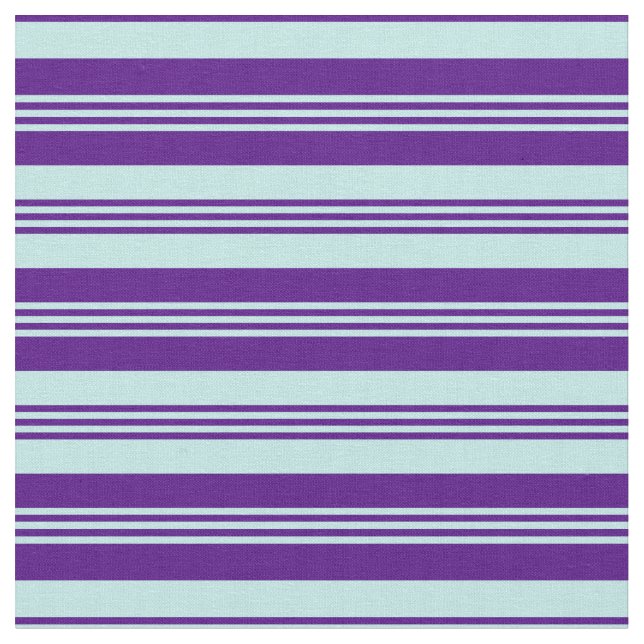 Tissu Lignes couleur turquoise et indienne (Fermer)