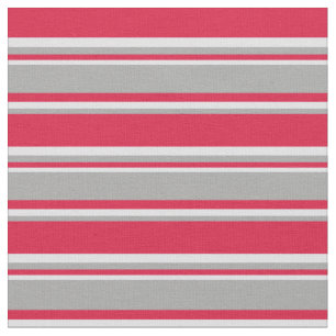 Tissu Lignes Crimson, Dark Grey et Lavender