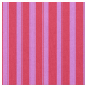 Tissu Lignes Crimson et Orchidée