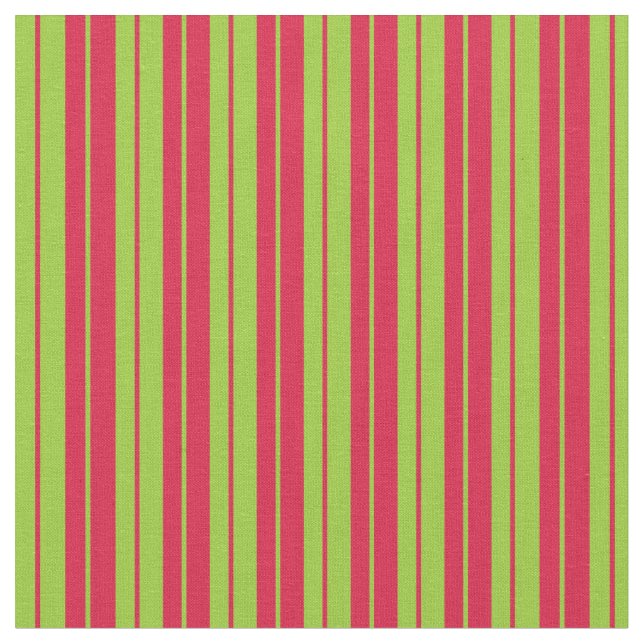 Tissu Lignes Crimson et vert (Fermer)