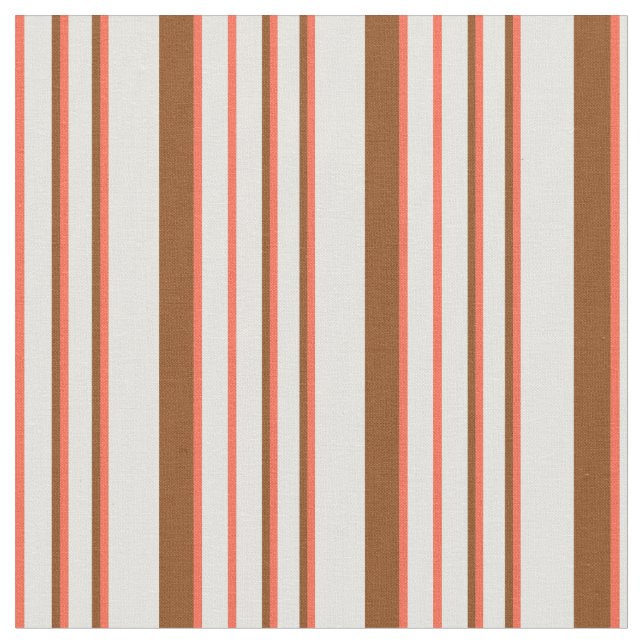 Tissu Lignes cyanes, rouges et Brown (Fermer)