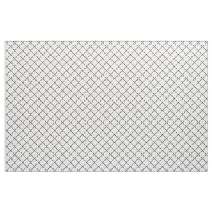 Tissu Lignes de chèques Carrés blancs noirs modernes M