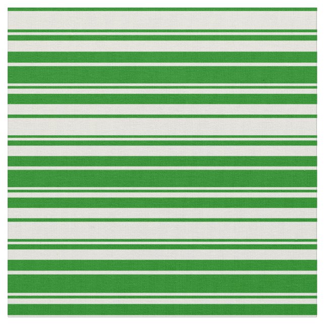 Tissu Lignes de couleur beige et verte (Fermer)