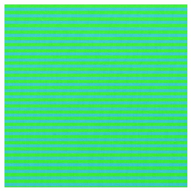 Tissu Lignes de couleur chaux et turquoise foncé (Fermer)