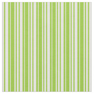 Tissu Lignes de couleur crème verte et crème à la menthe