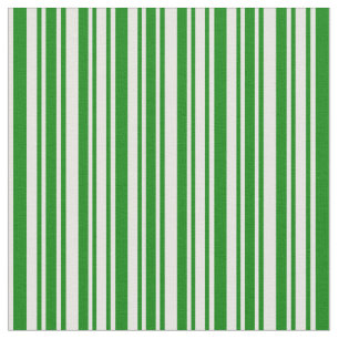 Tissu Lignes de couleur crème verte et crème à la menthe