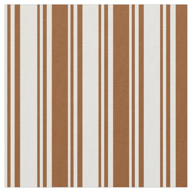Tissu Lignes de couleur Cyan clair et Brown (Fermer)