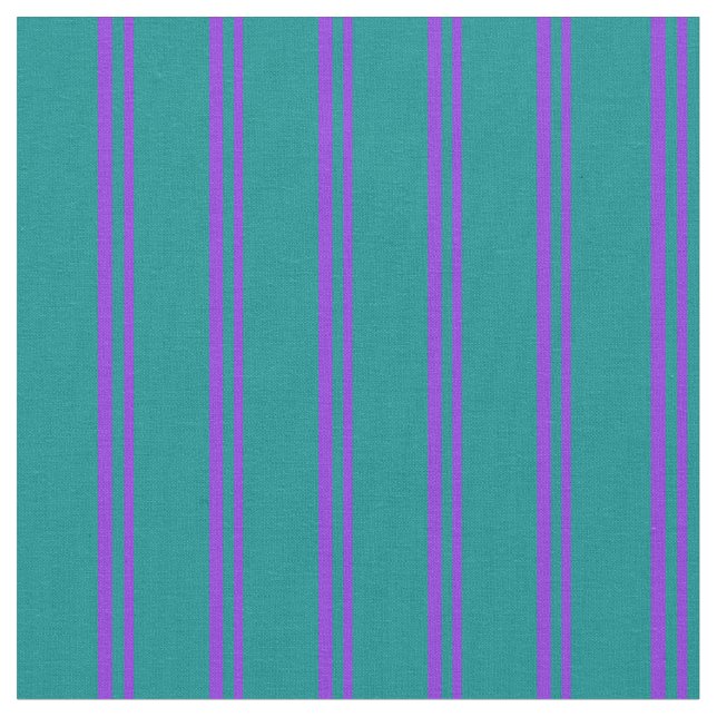 Tissu Lignes de couleur cyan pourpre et foncé (Fermer)