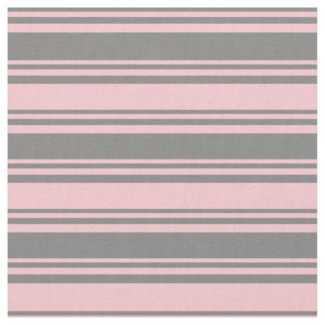 Tissu Lignes de couleur gris et rose (Fermer)