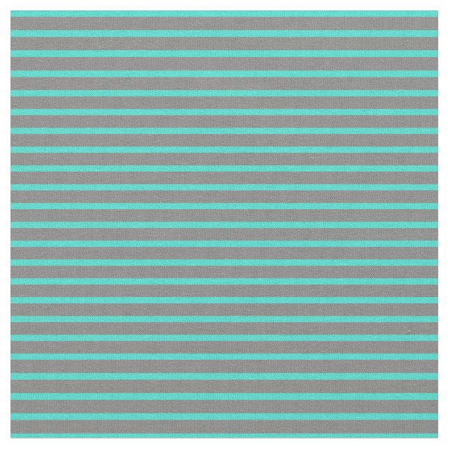 Tissu Lignes de couleur gris et turquoise (Fermer)
