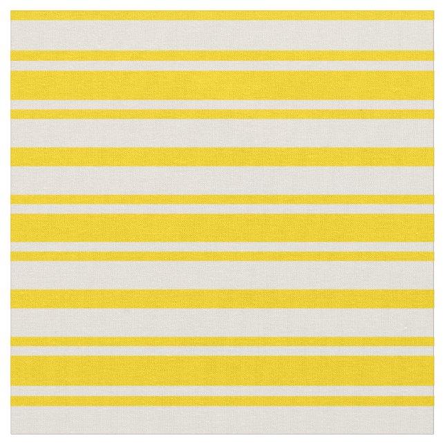Tissu Lignes de couleur jaune et beige Motif (Fermer)