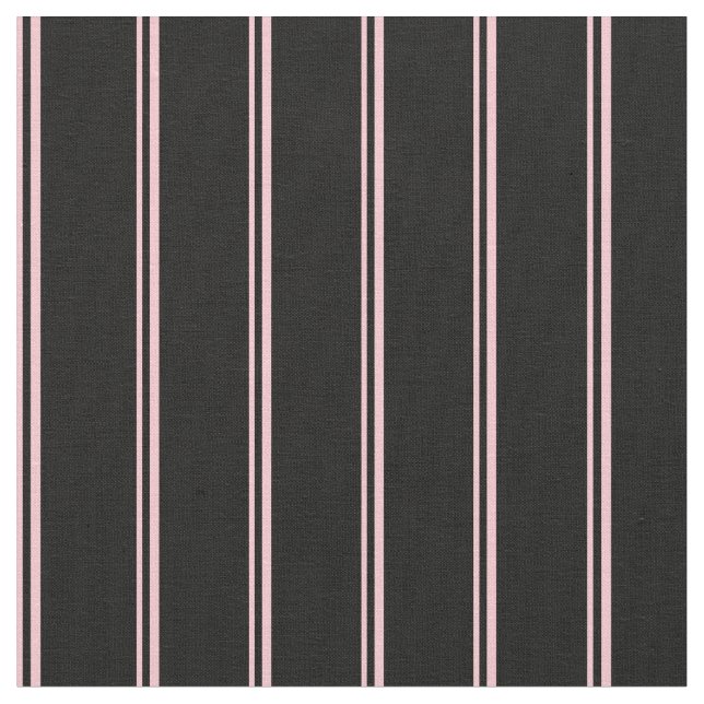 Tissu Lignes de couleur rose et noire (Fermer)