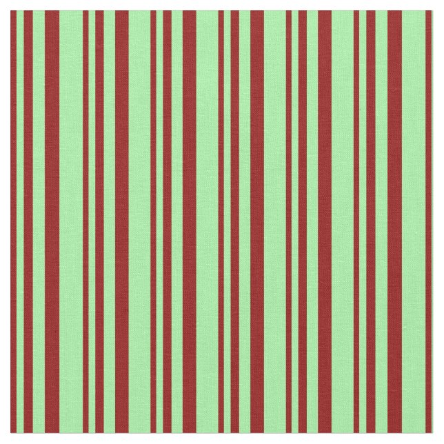 Tissu Lignes de couleur rouge foncé et verte (Fermer)